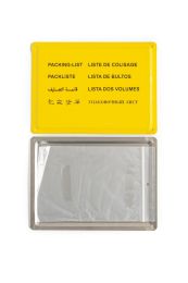 Pakketlijstschild 200 x 270 x 0,5 mm